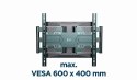 GEMBIRD REGULOWANY UCHWYT ŚCIENNY LCD 40"-80" VESA MAX 600 X 400MM, DO 50KG