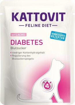 KATTOVIT Diabetes łosoś-saszetka 85g karma dla kota