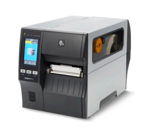 TT Printer ZT411; 4", 203 dpi, Euro and UK cord, Serial, USB, 10/100 Ethernet, Bluetooth 4.1/MFi, USB Host, Cutter w/ Catch Tray