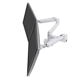 Ergotron LX DUAL SIDE-BY-SIDE ARM WHITE/27IN 18.1KG LIFT 33 MIS-D 10Y WA