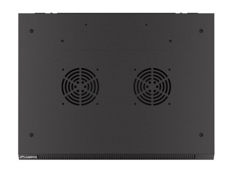 Lanberg Szafa wisząca 19 cali 9U 600x450 drzwi perforowane (flat pack) czarna