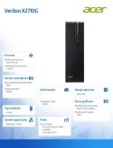 Acer Komputer Veriton Compact Tower Intel Core i5-13400/8GB DDR4/512GB M.2 PCIE SSD/W11P/Raptor Lake-S