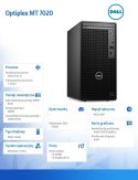 Dell Komputer Optiplex MT/Core i3-14100/8GB/512GB SSD/Integrated/DVD RW/No Wifi/Kb/Mouse/W11Pro