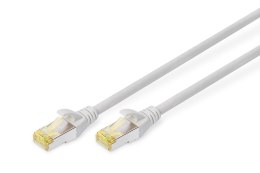 Kabel krosowy (patch cord) RJ45-RJ45, kat.6A, S/FTP, AWG 26/7, LSOH, 25m, szary
