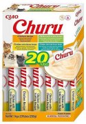 INABA CAT CHURU VARIETIES - kurczak - przysmak dla kota 20 x 14 g