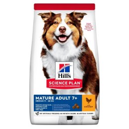 HILL'S Canine Mature Adult 7+ Chicken - sucha karma dla psa - 14kg