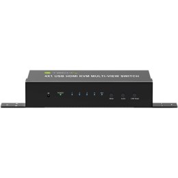 TECHLY PRZEŁĄCZNIK KVM HDMI/USB 4X1 MULTIVIEWER 4W