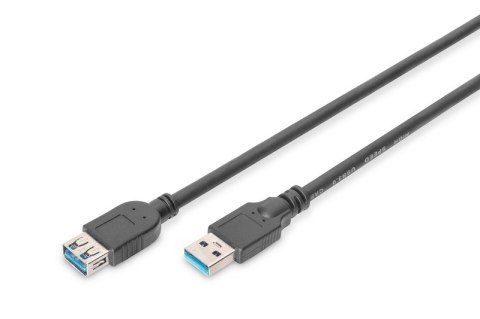 Digitus Kabel przedłużający USB 3.1 Gen.1 SuperSpeed 5Gbps Typ USB A/USB A M/Ż czarny 1,8m