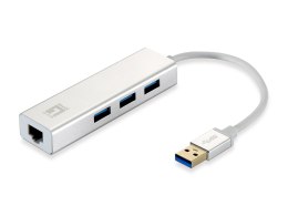 Adapter LevelOne USB3.0 -> GBit-LAN + koncentrator USB3.0