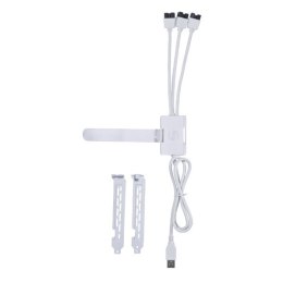 Koncentrator USB Lian Li PW-U2TPAW - biały