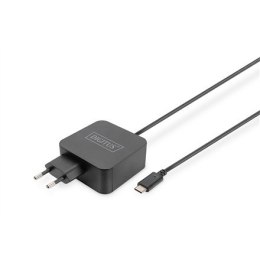 Ładowarka sieciowa zasilacz 1x USB-C PD 3.0 max. 65W zintegrowany kabel 1,2m czarna