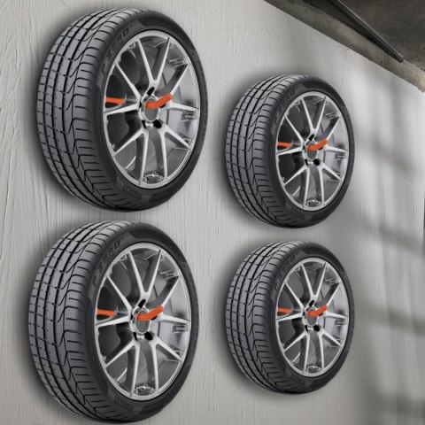 Maclean Komplet 4 uchwytów ściennych 60kg MC-437