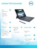 Dell Notebook Latitude 7350 Det W11P Ultra 7 164U/16GB/512GB SSD Gen4/13' 3K Touch/Intel Graph/FgrPr&SmtCd/IR Cam/Mic/WLAN+BT/Detach 