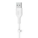 Belkin Kabel BoostCharge USB-A do USB-C silikonowy 1m, biały