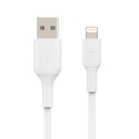 Belkin Kabel PVC USB-A to Lightning 15cm White