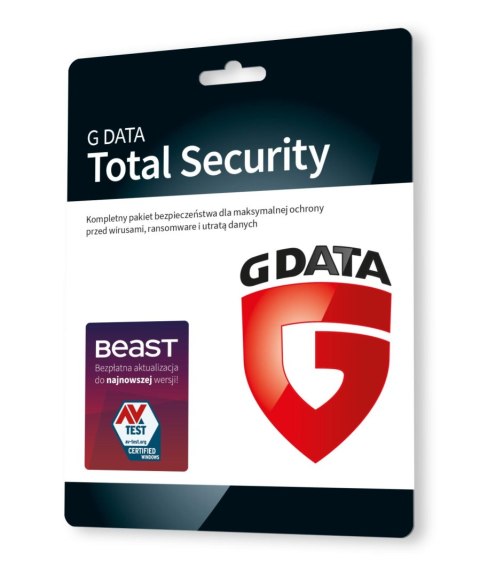 Oprogramowanie GDATA Total Security 2PC 2lata karta-klucz