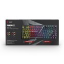 Savio Klawiatura mechaniczna bezprzewodowa PHENIX Gateron Red Pro, ABS