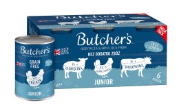 Butcher's Original Junior megapack mix smaków kawałki w galaretce karma dla psów 6 x 400g