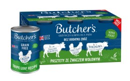 Butcher's Original Tripe megapack mix smaków ze żwaczem pasztet karma dla psa 6 x 400g