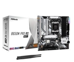 ASRock Płyta główna B650M PRO RS WIFI AM5 4DDR5 HDMI/DP mATX