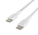 Belkin Kabel Braided USB-C USB-C 1m biały