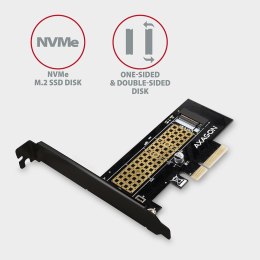 Adapter wewnętrzny Axagon PCEM2-N PCIe x4 do1x SSD M.2 NVMe M-key slot do 80mm