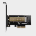 Adapter wewnętrzny Axagon PCEM2-N PCIe x4 do1x SSD M.2 NVMe M-key slot do 80mm