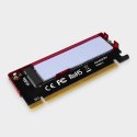 Adapter wewnętrzny Axagon PCEM2-S PCIe x16 do 1x SSD M.2 NVMe M-key slot do 80mm