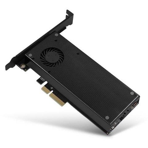 Adapter wewnętrzny Axagon PCIe x4 do M.2 PCI-Express + M.2 SATA + SATA z aktywnym chłodzeniem