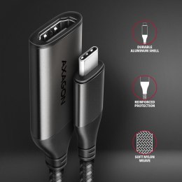 Adapter wideo Axagon USB-C do HDMI 2.0 4K/60Hz 0,25 m