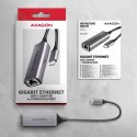 AXAGON ADE-TXPD Karta sieciowa Gigabit Ethernet adapter, USB-C 3.2 Gen 1, instalacja automatyczna, Asix AX8817, PD 100W