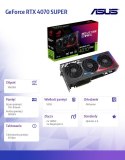 Asus Karta graficzna GeForce RTX 4070 SUPER ROG STRIX 12G GDDRX6 192bit