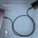 Kabel USB-C 3.2 Gen 1m, PD 60W czarny Axagon