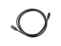 Lanberg Kabel USB-C M/M 2.0 CA-CMCM-40CU-0010-BK Czarny 1m