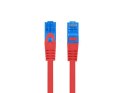 Lanberg Patchcord kat.6a S/FTP CCA 2.0m Czerwony