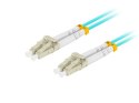 Lanberg Patchcord światłowodowy Mm Lc/Upc-Lc/Upc Duplex 3.0mm 3m Aqua