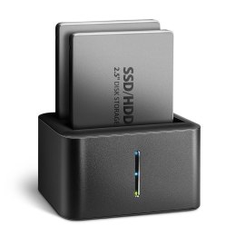 Stacja dokująca Axagon ADSA-D25 USB-A 3.2 Gen1 do 2x SATA 6Gbps 2,5