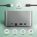 Stacja dokująca Axagon ADSA-DC USB-C 3.2 Gen1 do 2x SATA 6Gbps 2,5" SSD/HDD z funkcją klonowania