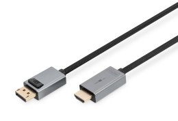 Kabel adapter DIGITUS PREMIUM DisplayPort - HDMI 4K 30Hz DP/HDMI M/M 3m