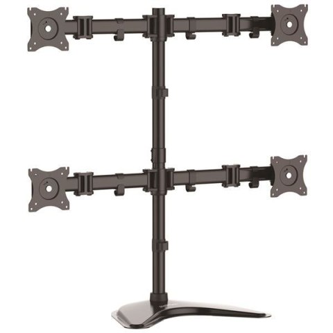 QUAD MONITOR STAND - STEEL/.