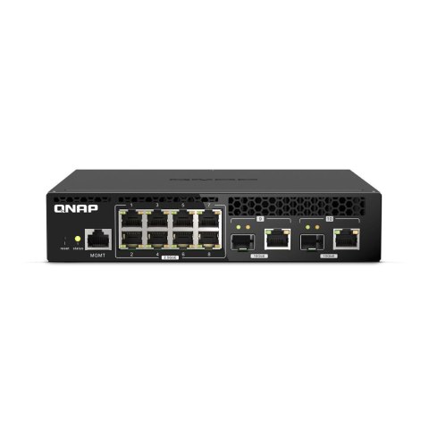 Switch zarządzalny QNAP QSW-M2108R-2C 8x 2,5GbE 2x 10GbE SFP+/RJ45 combo