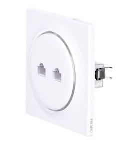 Gniazdo sieciowe FIBARO Walli N Ethernet Outlet, białe (FGWEEU-021)