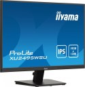 IIYAMA Monitor 24 cale XU2495WSU-B7 IPS,16:10,300cd,4ms,HDMI,DP,3xUSB(3.2), 1xUSB-c,2x2W,FlickerFree