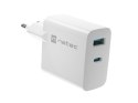 NATEC ŁADOWARKA RIBERA GAN 1X USB-A + 1X USB-C 65W BIAŁA NUC-2144