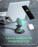 IcyBox Ładowarka IB-SH101-CH bezprzewodowa do telefonu zegarka i słuchawek