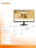 AOC Monitor 27B3HMA2 27 cali VA 100Hz HDMI Głośniki