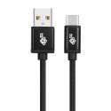 TB Kabel USB-USB C 3 m. czarny sznurek