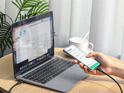 AUKEY CB-SCC241 kabel USB-C - USB-C 1m 240W PD 5A 20V silikonowy czarny