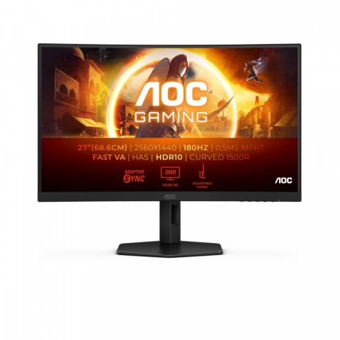 AOC Monitor CQ27G4X 27 cali Zakrzywiony Fast VA 180Hz HDMIx2 DP HAS