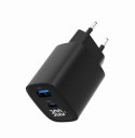 Gembird Ładowarka GaN 1xUSB-A 1xUSB-C LCD 30W PD QC3.0 czarna